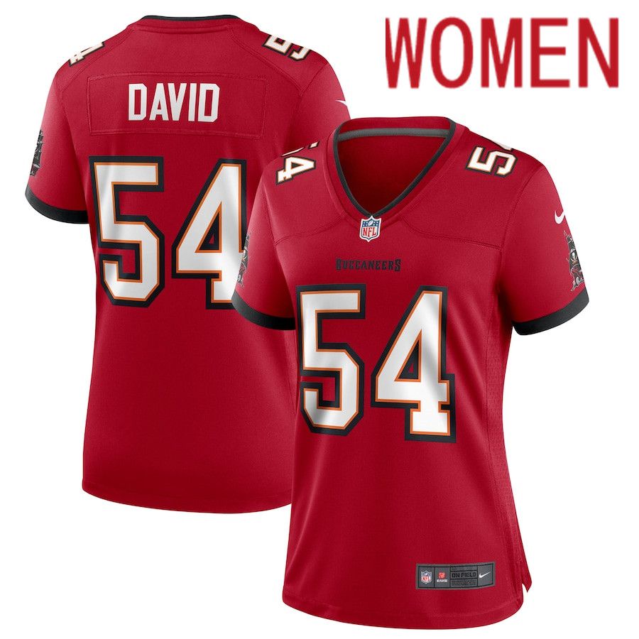 Women Tampa Bay Buccaneers #54 Lavonte David Nike Red Game NFL Jersey